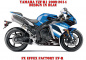 Preview: Beispiel Bild für die Farben, EV-R Blau für Yamaha YZF R1 2009-2014